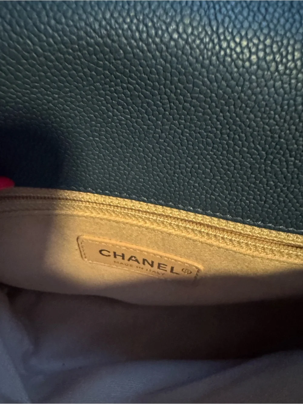 Chanel Cuba edition blue caviar with gold hardware